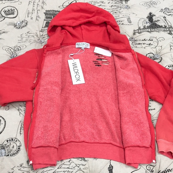 🎁 Wildfox Regan Destroyed Zip Hoodie - Picture 9 of 11